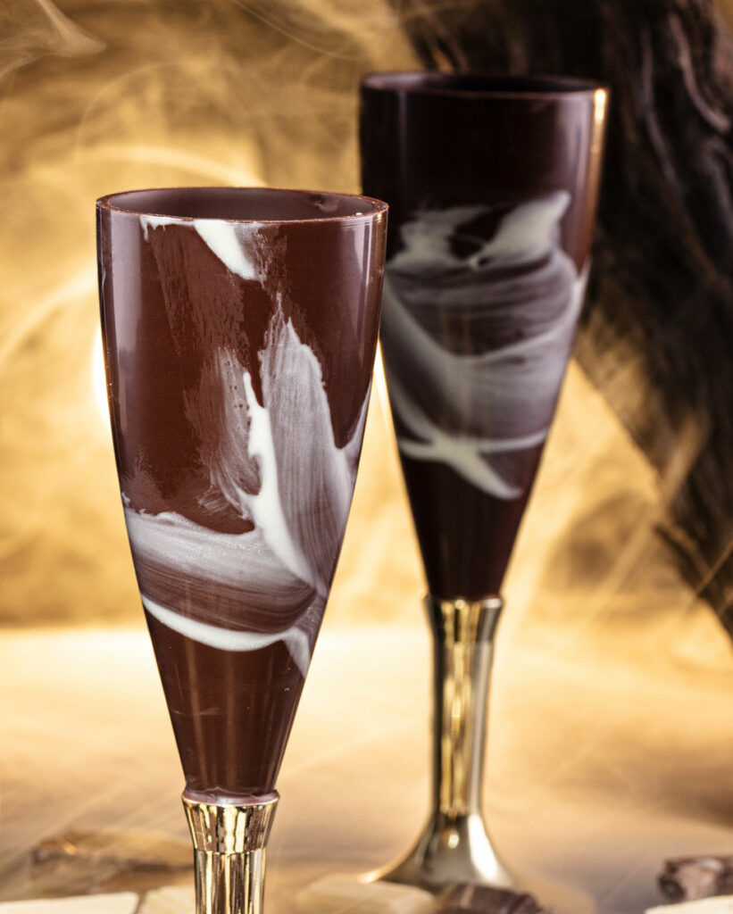 Flûtes en chocolat